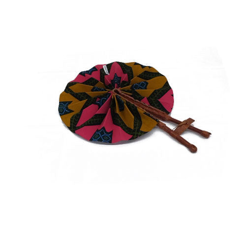 African Brown and Rose Star Fan